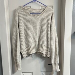 Altar'd State Cream Knit Sweater